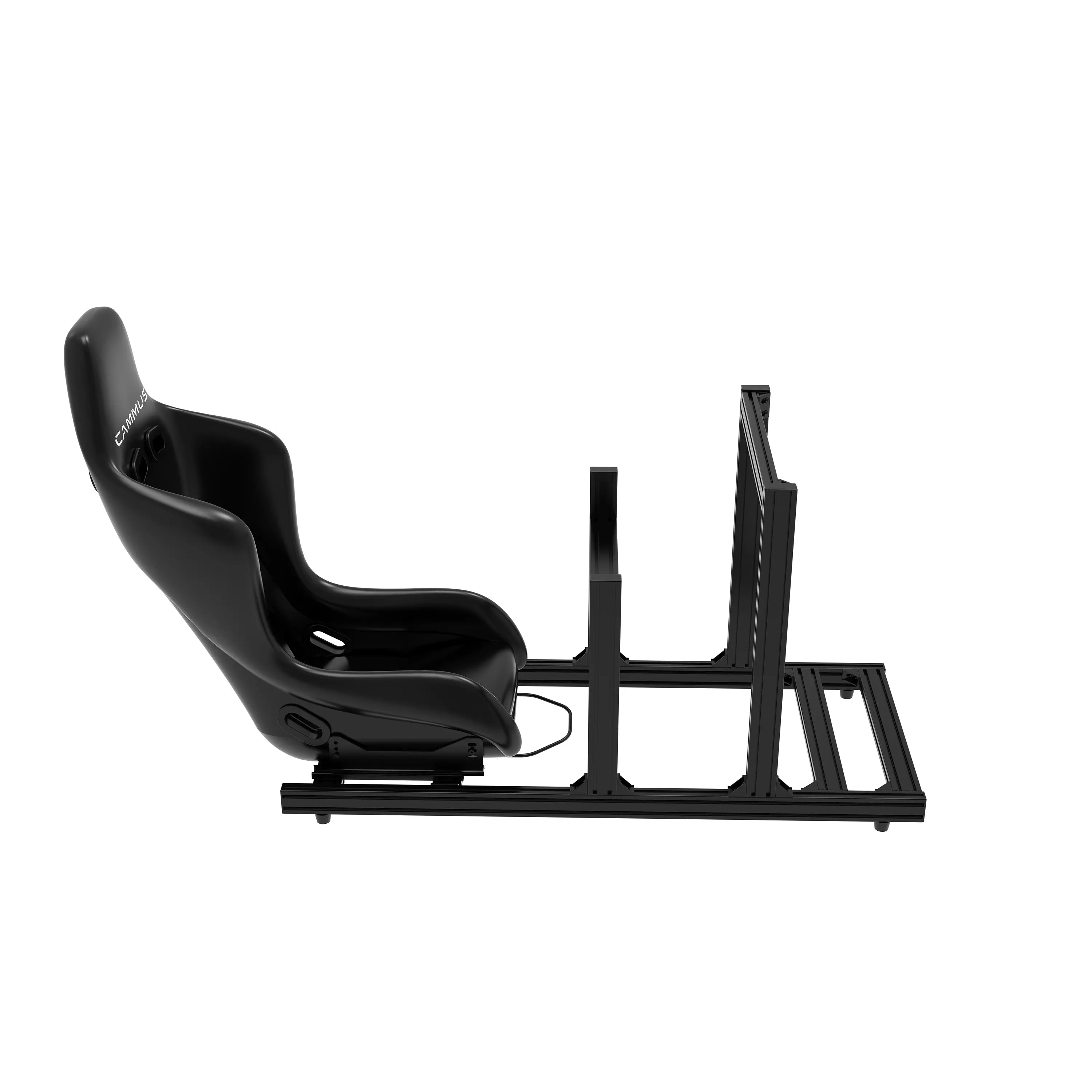 CAMMUS SS15 Cockpit Sim Racing Simulator Cockpit Frame Black Aluminium Car Driving Gaming Chair Seat Bracket Screen Steering Wheel Stand