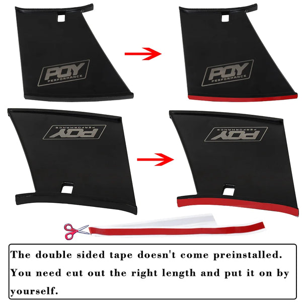 Free Shipping Rear Wing Spoiler Support Stabilizer for Subaru STi 04-07 With PQY Logo JR-WSS01