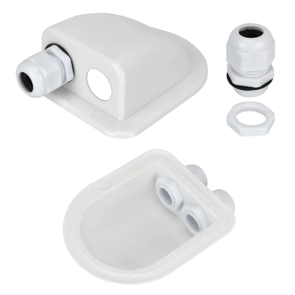 Caravan Solar Car Junction Box Cable Entry Gland Box Roof Wire Entry Cable Connector Holder Dual Hole Automotive Accessories