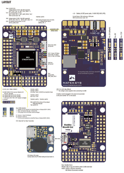 Matek H743 Wing V3 Ardupilot Flight Controller