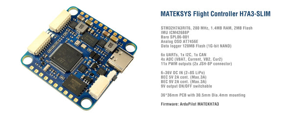 Matek H7A3-SLIM Flight Controller