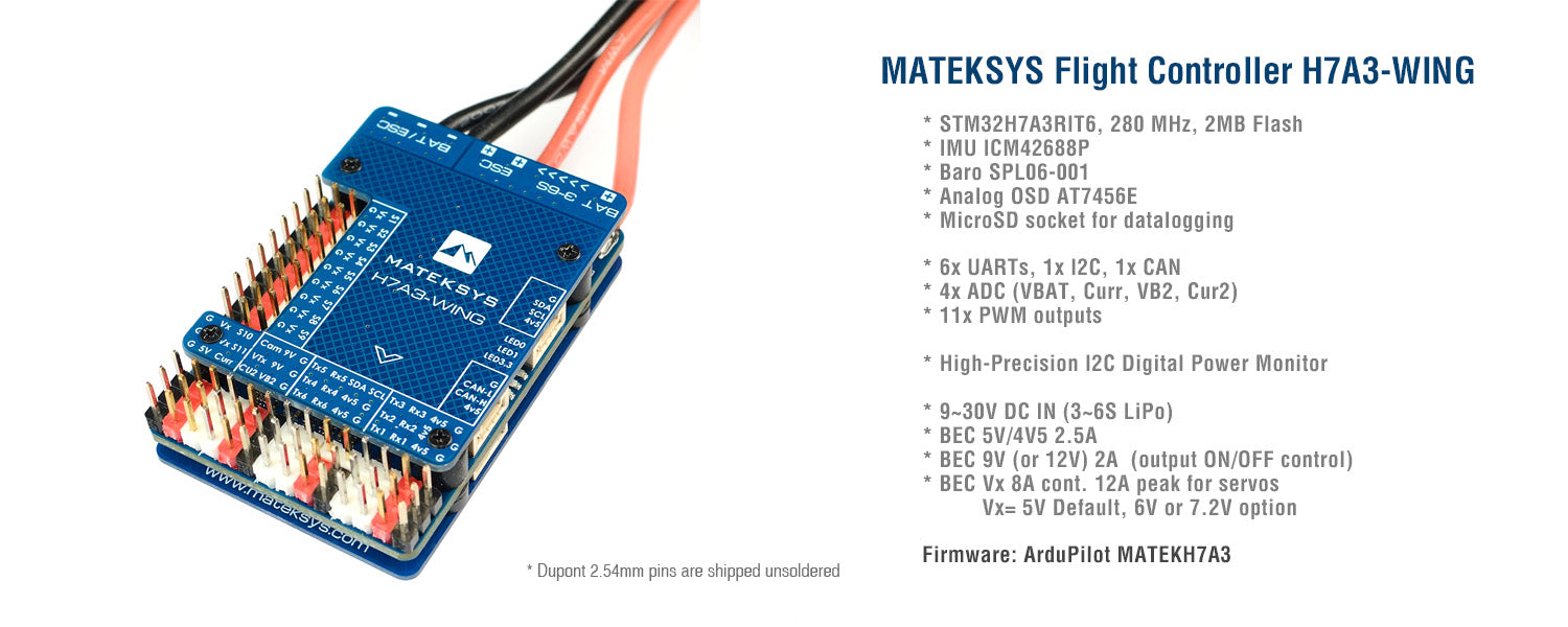 Matek Flight Controller H7A3-WING