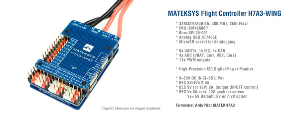Matek Flight Controller H7A3-WING