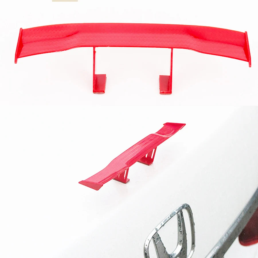 GT Style Carbon Look Car Rear Spoiler Mini Wing Small Model Decoration Auto Accessories Car styling Black Blue Red White Grey