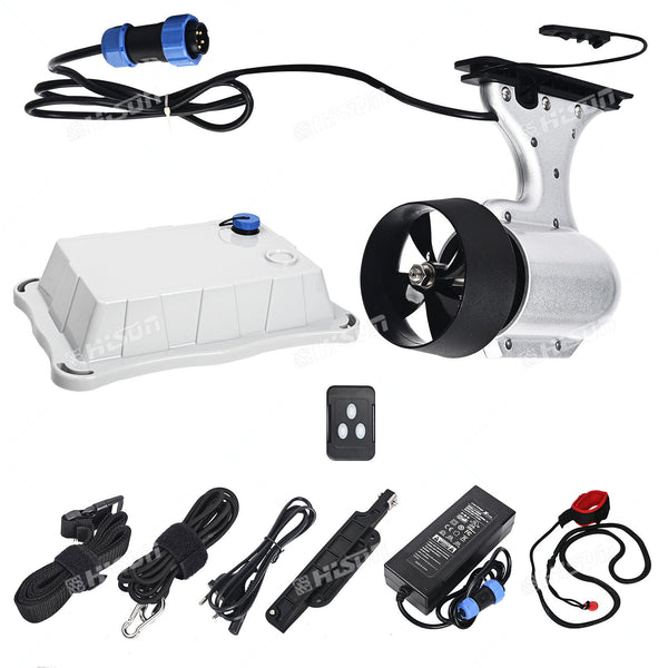 HiSUN E-Fin Thruster Brushless Motor Engine Fin - Battery Operated High efficiency BLDC electric motor 250W 5.2ah for Stand Up Paddle Board ISUP Inflatable Paddleboard Kayak Boat