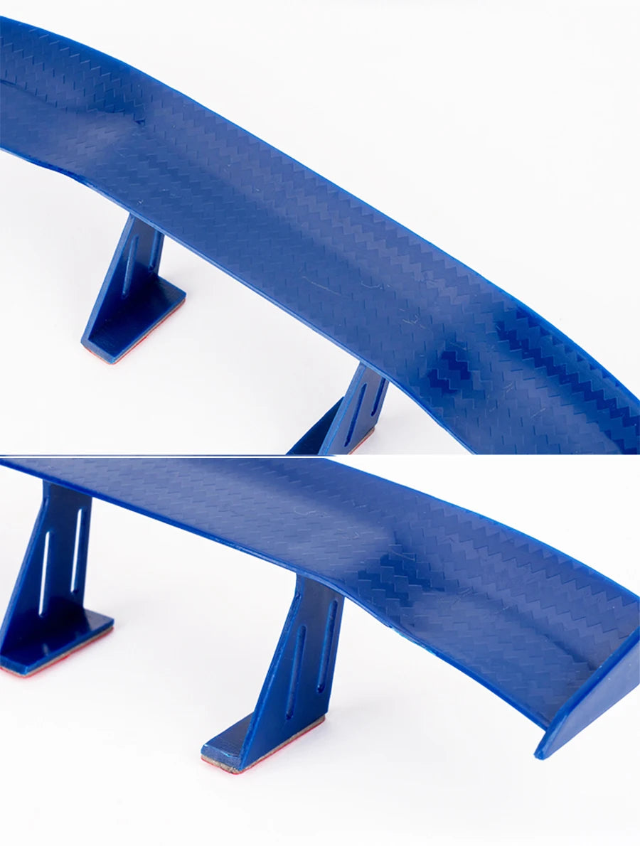 GT Style Carbon Look Car Rear Spoiler Mini Wing Small Model Decoration Auto Accessories Car styling Black Blue Red White Grey