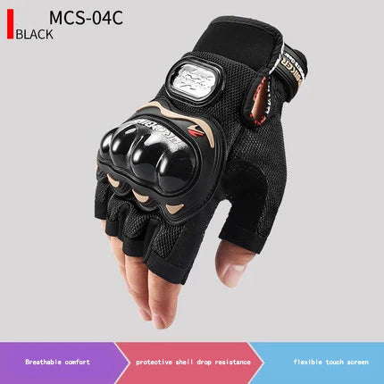 Lionstar PRO-BIKER Half Fingers Motorcycle Gloves