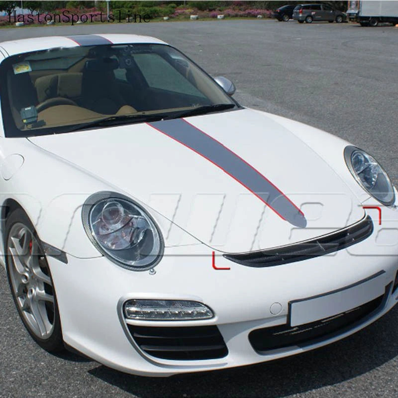 For 911 GT3 Carbon Fiber Front Hood Center Grille Grill For 911 GT3 997 GT-3 2005 2006 2007 2008 2009 2010