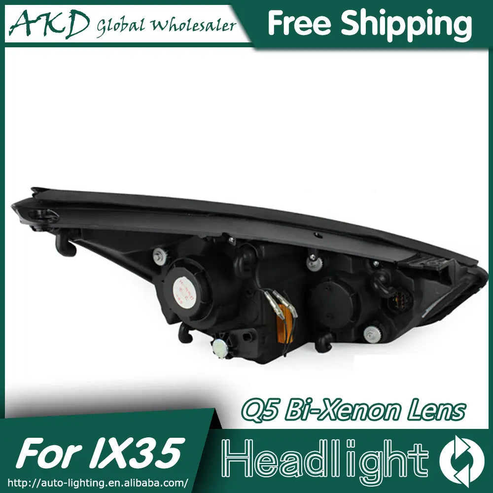 AKD Car Styling Head Lamp for Hyundai IX35 Headlights New Tuscon LED Headlight LED DRL Bi Xenon Lens High Beam Parking Fog Lamp
