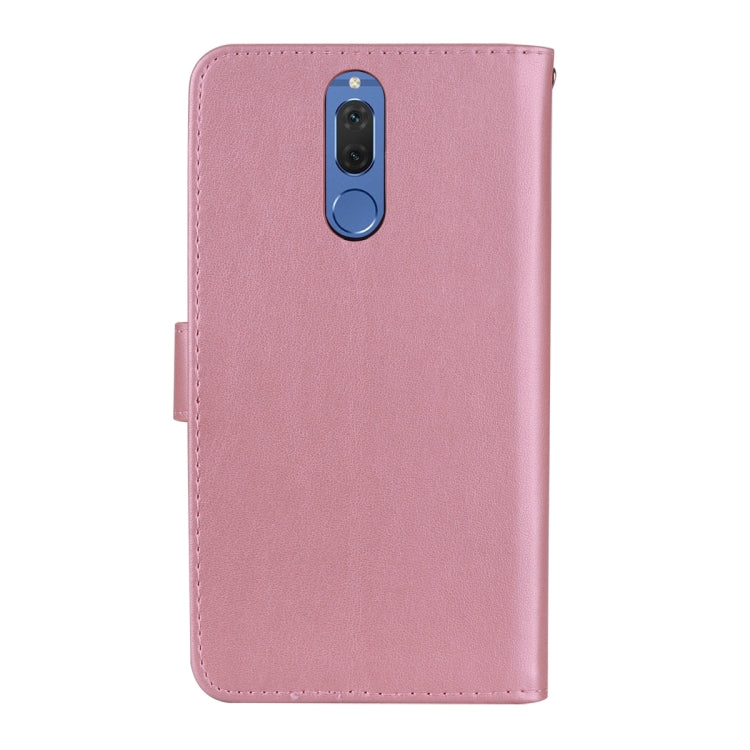 For Huawei Mate 10 Lite Rose Embossed Horizontal Flip Environmental PU Leather Case with Holder & Card Slots & Wallet