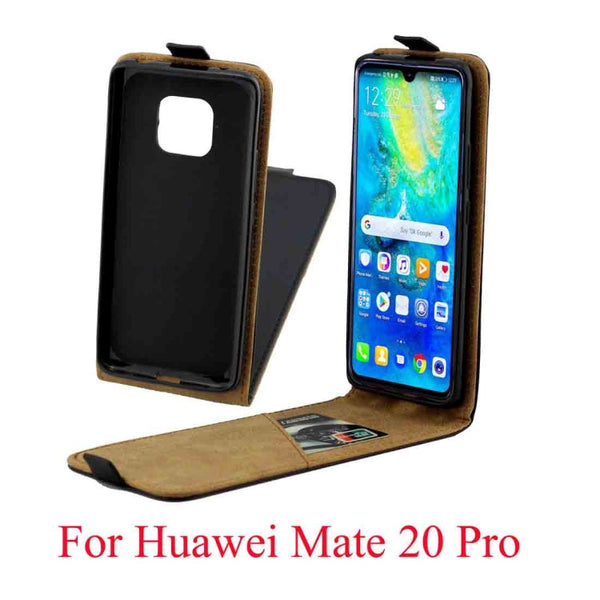 Business Style Vertical Flip TPU Leather Case for Huawei Mate 20 Pro, with Card Slot