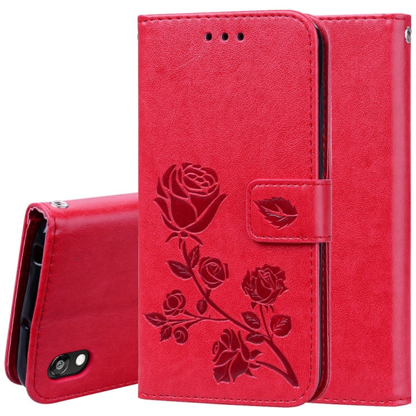 Rose Embossed Horizontal Flip PU Leather Case for Huawei Honor 8S / Y5 (2019), with Holder & Card Slots & Wallet