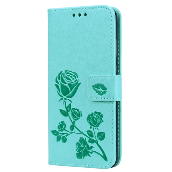 Rose Embossed Horizontal Flip PU Leather Case for Huawei P20, with Holder & Card Slots & Wallet