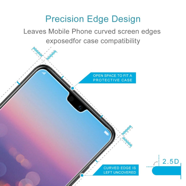 50 PCS for Huawei P20 0.26mm 9H Surface Hardness 2.5D Explosion-proof Tempered Glass Screen Film, No Retail Package