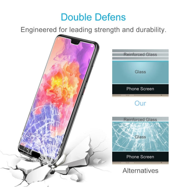 100 PCS for Huawei P20 Pro 0.26mm 9H Surface Hardness 2.5D Explosion-proof Tempered Glass Screen Film