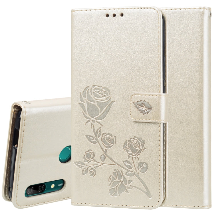 Rose Embossed Horizontal Flip PU Leather Case for Huawei P Smart Z, with Holder & Card Slots & Wallet