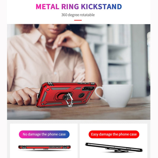 Armor Shockproof TPU + PC Protective Case for Huawei P30 Lite, with 360 Degree Rotation Holder