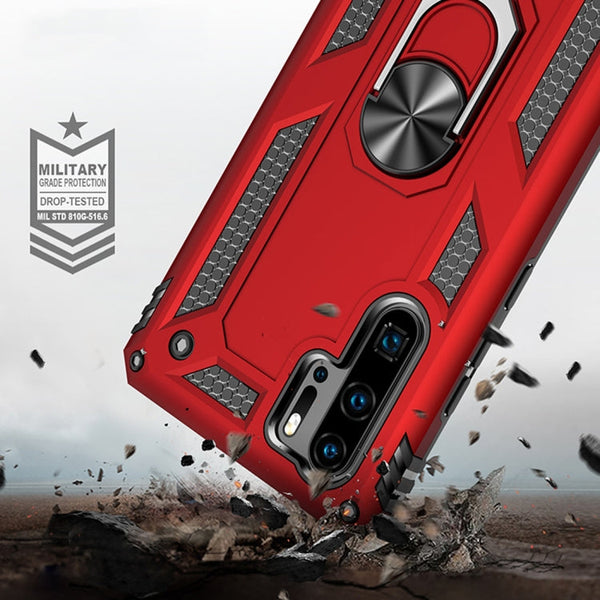 Armor Shockproof TPU + PC Protective Case for Huawei P30 Pro, with 360 Degree Rotation Holder