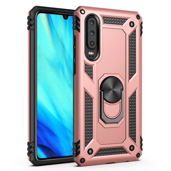 Armor Shockproof TPU + PC Protective Case for Huawei P30, with 360 Degree Rotation Holder
