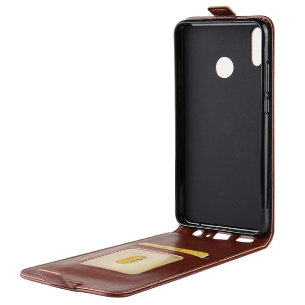 Business Style Vertical Flip Leather Protective Back Cover Case for Huawei Honor 8X, with Card Slot