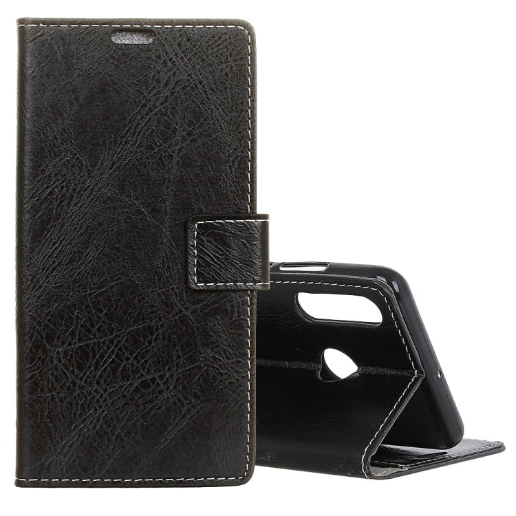 Retro Crazy Horse Texture Horizontal Flip Leather Case for Huawei P30 Lite, with Wallet & Holder & Card Slots & Photo Frame