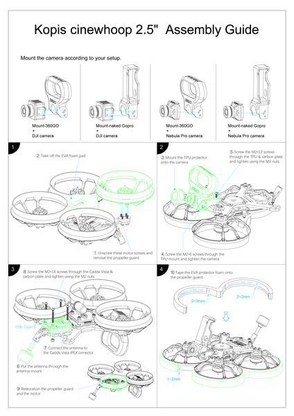 Holybro Kopis CineWhoop 2.5" Quadcopter Frame Kit