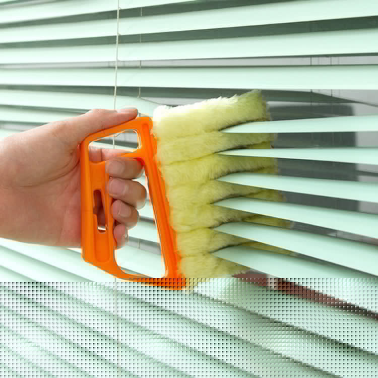 Microfiber Blinds Cleaning Brush Slat Dust Cleaner Clip Window Air Conditioner Duster