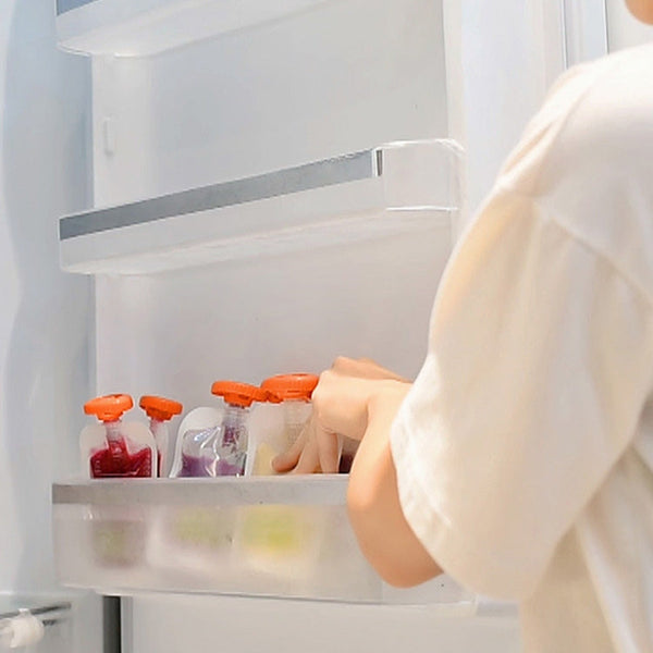 50 PCS Puree Extruder Squeeze Pouch Food Distribution Storage Bag, Compatible with HC14554 Food Dispenser, Storage Bag