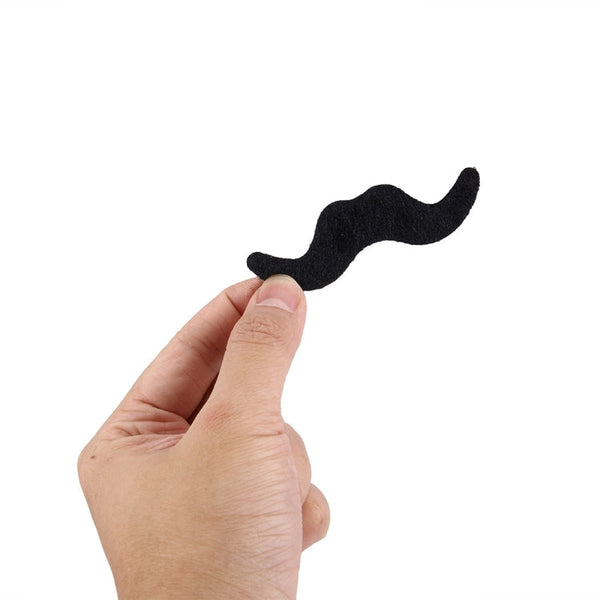 12 in 1 Funny Halloween Props Self-adhesive Fake Mustaches Kit, Mustaches Kit