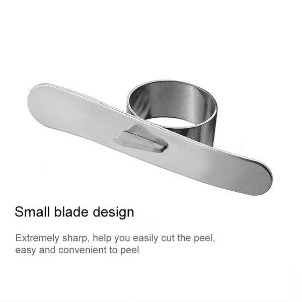 5 PCS Stainless Steel Finger Open Orange Peeler Parer Tool, 5 PCS Stainless Steel