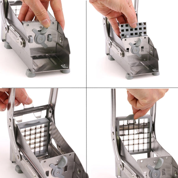 Stainless Steel Household Potato Chips Cutting Machine Potato Cutting Chipper