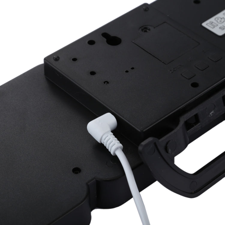 Modern 3D LED Sound Control Colorful Digital Alarm Clock Adjust Brightness Electronic Wall Glowing Hanging Clock with Remote Control