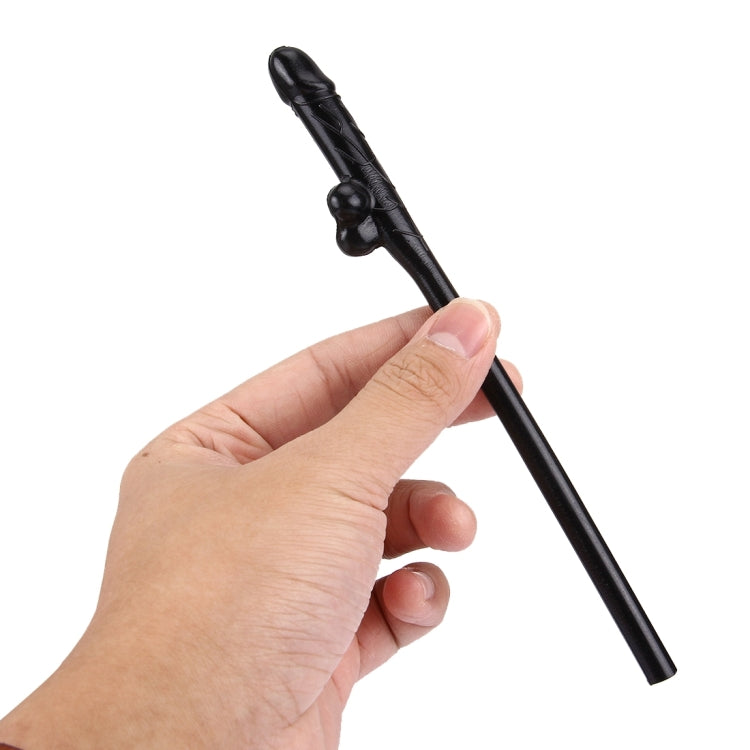 10 PCS Dicky Sipping Straw, Length: about 19cm, Dicky Sipping Straw(Black)