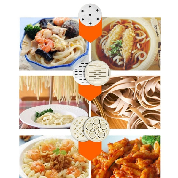 5 Molds Household Manually Small Stainless Steel Pressing Style Handhold Noodle Machine, 5 Molds