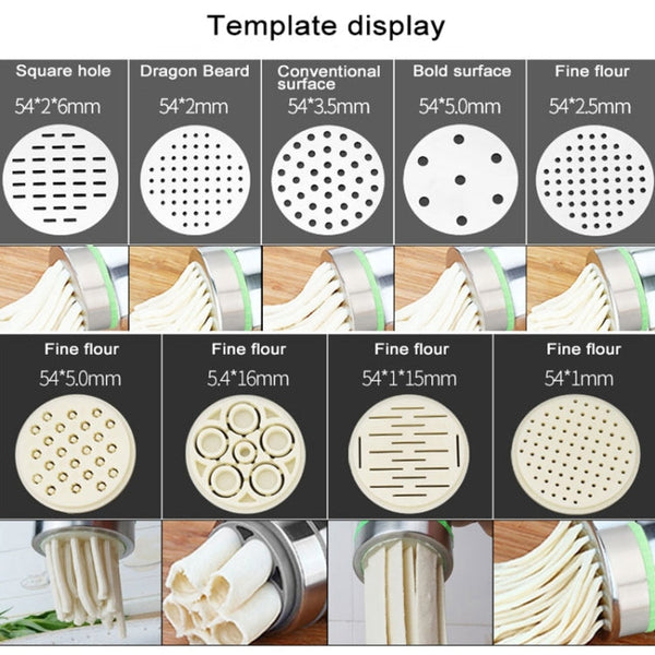 5 Molds Household Manually Small Stainless Steel Pressing Style Handhold Noodle Machine, 5 Molds