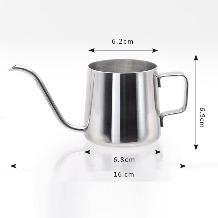 Long Narrow Spout 304 Stainless Steel Hand Drip Coffee Pot with Hanging Ear