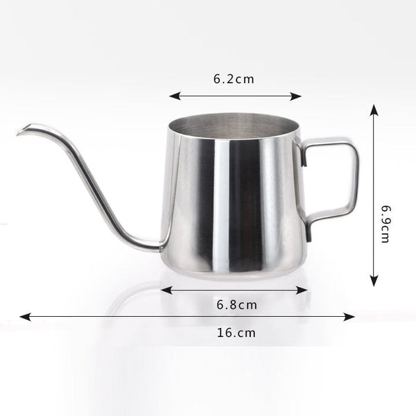 Long Narrow Spout 304 Stainless Steel Hand Drip Coffee Pot with Hanging Ear
