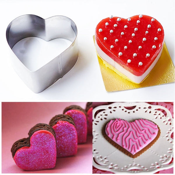 3 Sets Stainless Steel Poker Cookie Mold Playing Cards Cake Fondant Mold Spade Heart Biscuit Cutter, 3 Sets