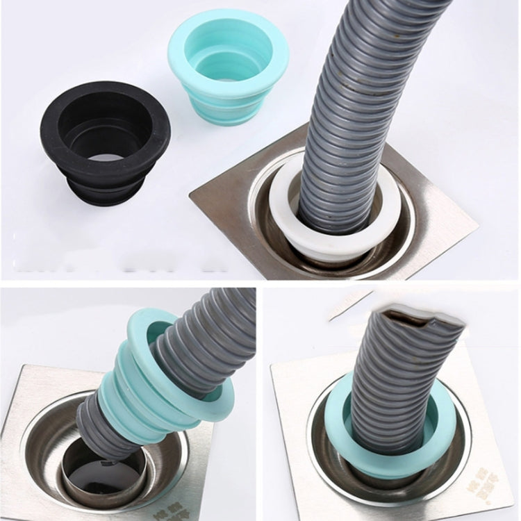 3 PCS Sewer Lengthen Odor-resistant Silicone Joint Kitchen Plumbing Sewer Drain Sealing Plug, Random Color Delivery, Sewer Lengthen Silicone Joint