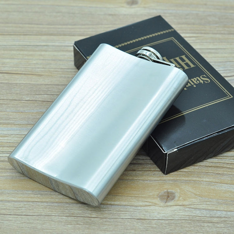 285mL (10oz) Outdoor Sports Handy Home Travel Wild Stainless Steel Portable Hip Flask(without Small Funnel)(Silver 285mL (10oz)), 285mL (10oz)