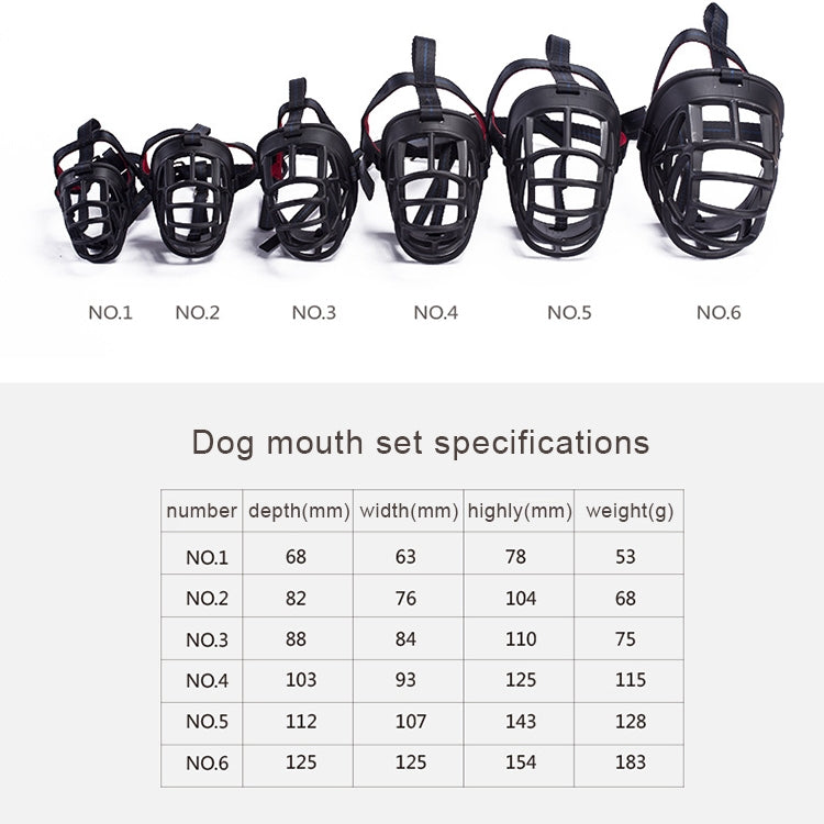 Dog Muzzle Prevent Biting Chewing and Barking Allows Drinking and Panting, Size: 8.2*7.6*10.4cm