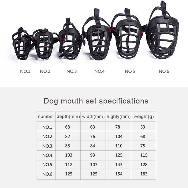 Dog Muzzle Prevent Biting Chewing and Barking Allows Drinking and Panting, Size: 8.2*7.6*10.4cm