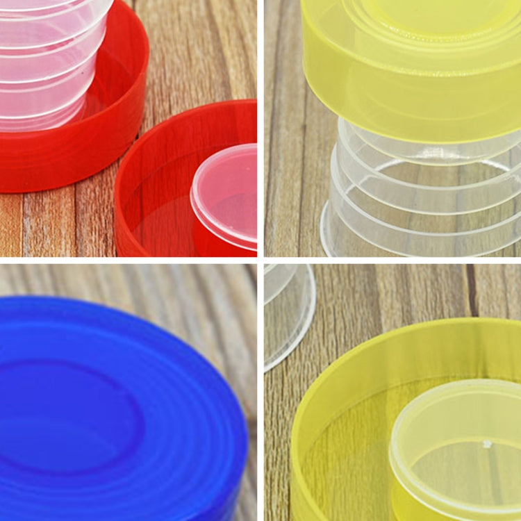 4 PCS 200ml Fashionable Outdoor Activity Using Plastic Portabel Folding Dringking Cup, 200ml