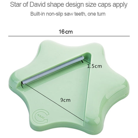 Effortless Bottle Can Opener Under the Kitchen Cabinet Countertop Lid Remover