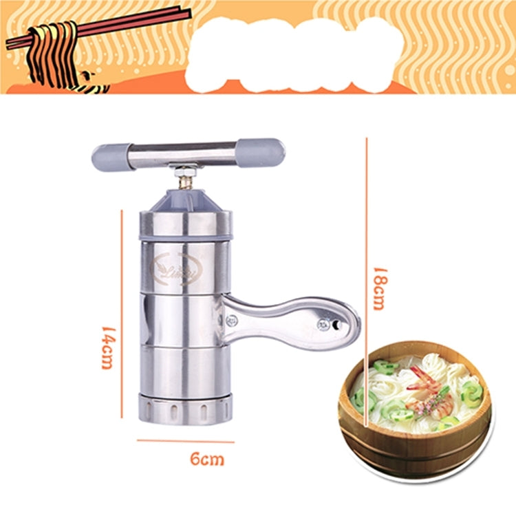 Household Stainless Steel Manual Pasta Machine Hand Pressure Noodle Machine Noodle Maker with 5 Models, Pressure Noodle Maker