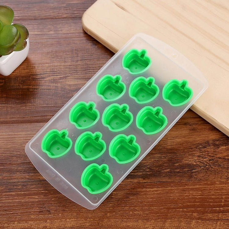 Apple Shaped Silicon Ice Cube Tray / Ice Mold Random Color, Apple Shaped