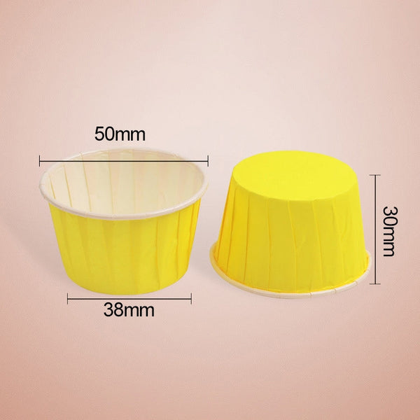 50pcs / Pack Round Lamination Cake Cup Muffin Cases Chocolate Cupcake Liner Baking Cup, Size: 5 x 3.8  x 3cm, 5 x 3.8 x 3cm
