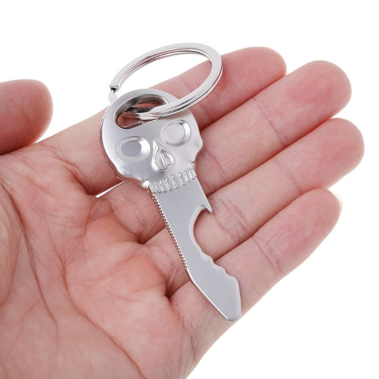 5 PCS Multi-function Skull Bottle Opener Key Chain Car Key Pendant, Size: 6.8x2.8cm