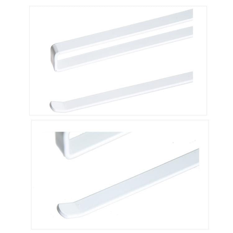Stainless Metal Kitchen Toilet Paper Towel Rack Paper Towel Roll Holder Cabinet Hanging Shelf Preservative Film Storage Rack,Size: 26*10.8*1.5cm