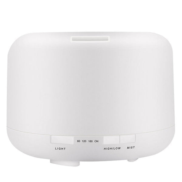 T500 Remote Control Clear White Air Humidifier Automatic Alcohol Sprayer Essential Oil Diffuser Ultrasonic Mist Maker Ultrasonic Aroma Diffuser Atomizer Color LED, Capacity: 500ml, DC 24V, US Plug, Clear White (500ml), Wood Pattern (500ml)